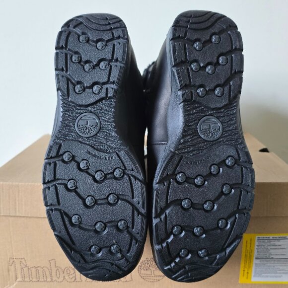 NIB Timberland Black Winter Rubber Sole Lightweight Warm Sherpa Winter Boots - Picture 10 of 16